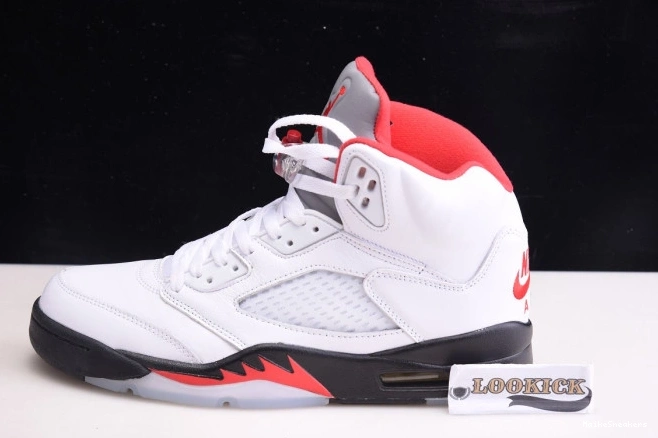 MaikeSneakers Retro Jordan DA1911-102 Silver Air Tongue (2020) 5 Red Fire 0629